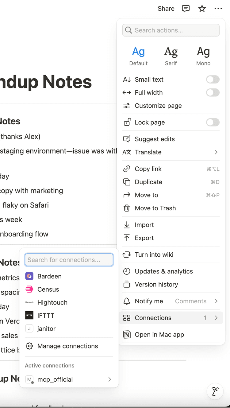notion connect integration